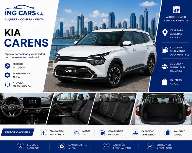 Kia Carens alquiler en Panamá